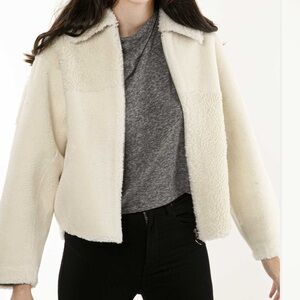 Berenice Paris Cream Sherpa Jacket